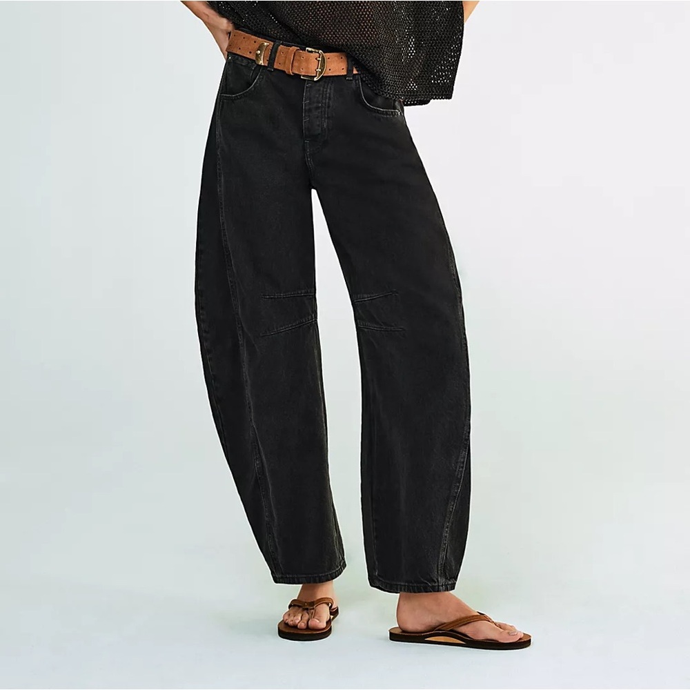 Free People Barrel Jeans